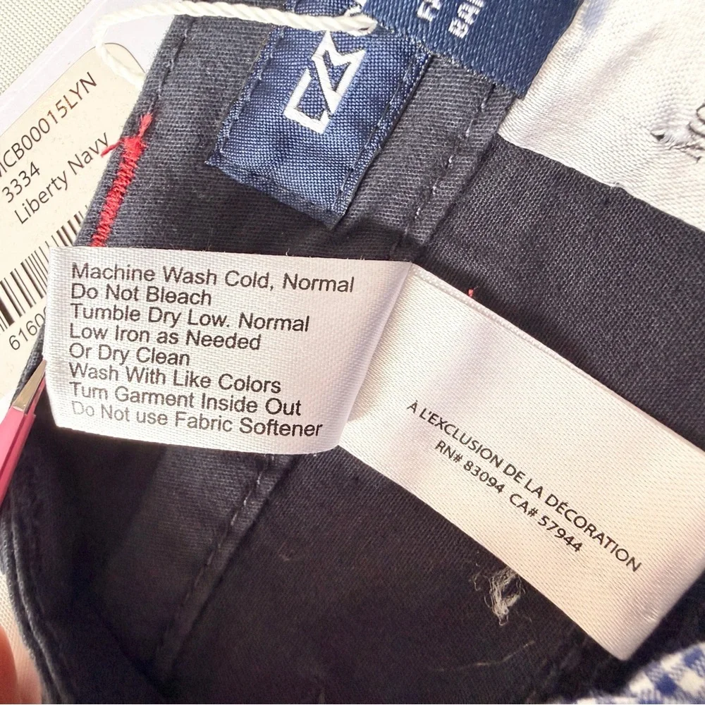 Cutter & Buck Men’s Voyager Chino Pants in Liberty Navy NWT 33X34